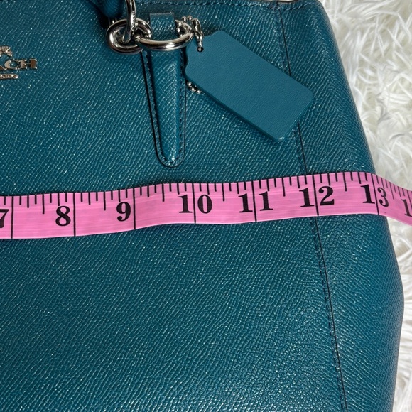 Coach Mini Christie Carryall in Metallic Dark Teal - Picture 10 of 13